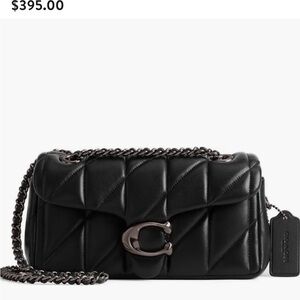 Coach Black Quilted Leather Shoulder Bag